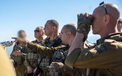 IDF Chief of Staff Lt. Gen. Eyal Zamir is seen on the border with Lebanon, April 29, 2026. (Israel Defense Forces)