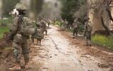 IDF troops of the Bislamach Brigade operate in southern Lebanon, in a handout photo issued on April 28, 2026. (Israel Defense Forces)