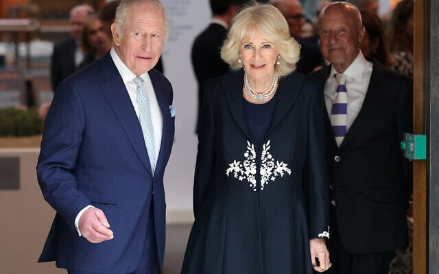 Britain's King Charles and Queen Camilla attending a presentation on the final design for the national memorial to Queen Elizabeth II at the British Museum, in London, April 21, 2026. (Toby Melville/Pool Photo via AP) Britain's King Charles and Queen Camilla attending a presentation on the final design for the national memorial to Queen Elizabeth II at the British Museum, in London, April 21, 2026. (Toby Melville/Pool Photo via AP)