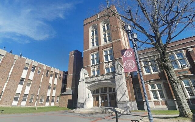 A photo of Scarsdale High School in Scarsdale, New York. (Google Streetview via JTA) A photo of Scarsdale High School in Scarsdale, New York. (Google Streetview via JTA)