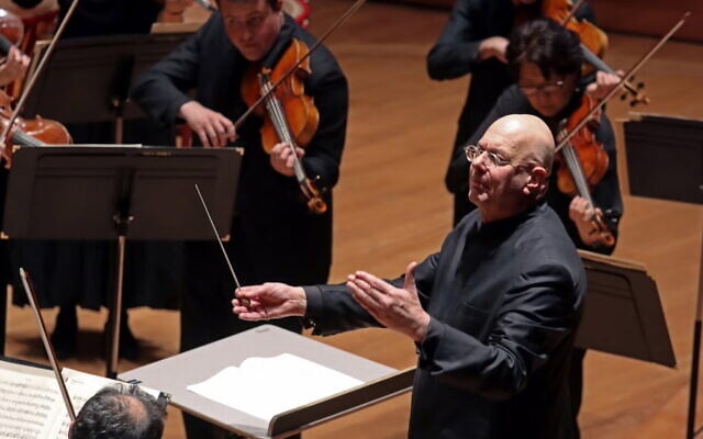 Leon Botstein leading the American Symphony Orchestra in Johann Christian Bach's "Symphony in G minor" in the program "Sons of Bach" at Alice Tully Hall on December 19, 2019 in New York, NY. (Hiroyuki Ito/Getty Images via JTA) Leon Botstein leading the American Symphony Orchestra in Johann Christian Bach's "Symphony in G minor" in the program "Sons of Bach" at Alice Tully Hall on December 19, 2019 in New York, NY. (Hiroyuki Ito/Getty Images via JTA)