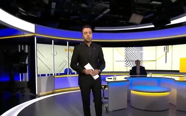 Screen capture from video of Iran International journalist Pouria Zeraati, 2023. (YouTube) Screen capture from video of Iran International journalist Pouria Zeraati, 2023. (YouTube)