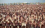 Members of the Baha'i religion demonstrate in Rio de Janeiro's Copacabana beach on June 19, 2011 asking Iranian authorities to release seven Baha'i prisoners accused of spying for Israel and sentenced to 20 years in jail. (ANA CAROLINA FERNANDES / AFP)