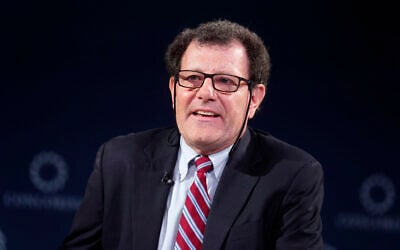 New York Times columnist Nicholas Kristof speaks onstage during the 2024 Concordia Annual Summit on September 25, 2024 in New York City.   (Riccardo Savi / Getty Images via AFP)