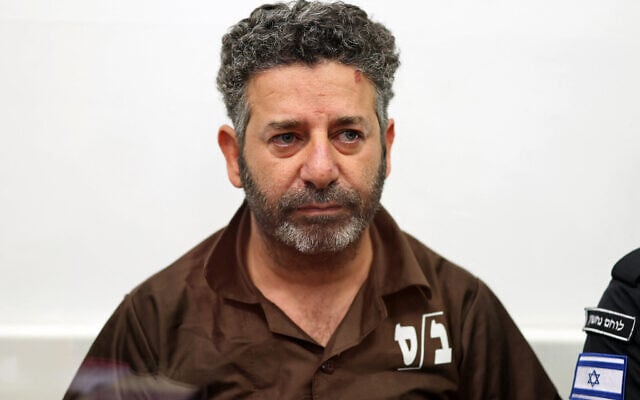 Spanish pro-Palestinian activist Saif Abu Keshek arrives at a court in Ashkelon on May 3, 2026. (Ilia YEFIMOVICH / AFP)