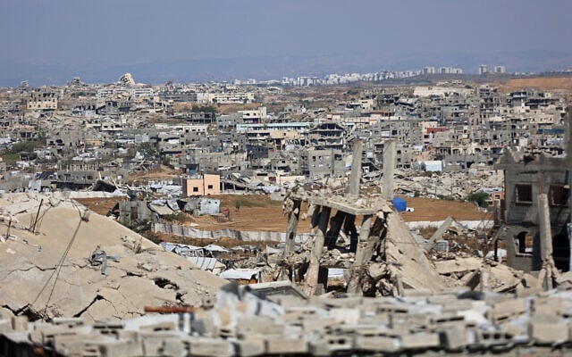 A general view of the destroyed buildings is pictured at Jabalia in the northern Gaza Strip on May 6, 2026. (Omar AL-QATTAA / AFP) A general view of the destroyed buildings is pictured at Jabalia in the northern Gaza Strip on May 6, 2026. (Omar AL-QATTAA / AFP)