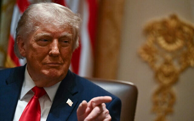US President Donald Trump reacts during a cabinet meeting in the Cabinet Room of the White House in Washington on May 27, 2026. (Kent NISHIMURA / AFP) US President Donald Trump reacts during a cabinet meeting in the Cabinet Room of the White House in Washington on May 27, 2026. (Kent NISHIMURA / AFP)