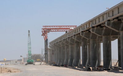 Construction site of the Mubarak al-Kabir port project on Bubiyan Island, Kuwait, August 20, 2011. (Gustavo Ferrari/AP) Construction site of the Mubarak al-Kabir port project on Bubiyan Island, Kuwait, August 20, 2011. (Gustavo Ferrari/AP)
