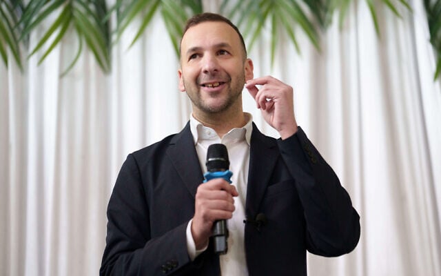 Green Party leader Zack Polanski speaks as candidate for the Gorton and Denton by-election Hannah Spencer is announced in Manchester, England, January 30, 2026. (AP Photo/Jon Super)