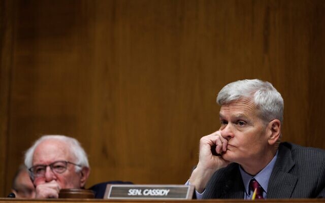 US Senator Bill Cassidy chairs a hearing of the Senate Health, Education Labor and Pension Committee on Capitol Hill, February 25, 2026, in Washington. (AP Photo/Tom Brenner) US Senator Bill Cassidy chairs a hearing of the Senate Health, Education Labor and Pension Committee on Capitol Hill, February 25, 2026, in Washington. (AP Photo/Tom Brenner)