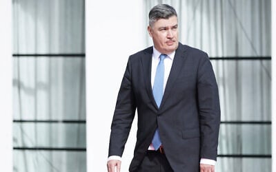 Croatian President Zoran Milanovic arrives at the Brdo-Brijuni, Process Leaders' Meeting in Golem, Albania, 50 kilometers (30 miles) west of the capital, Tirana, Albania on October 6, 2025. (AP Photo/Vlasov Sulaj) Croatian President Zoran Milanovic arrives at the Brdo-Brijuni, Process Leaders' Meeting in Golem, Albania, 50 kilometers (30 miles) west of the capital, Tirana, Albania on October 6, 2025. (AP Photo/Vlasov Sulaj)