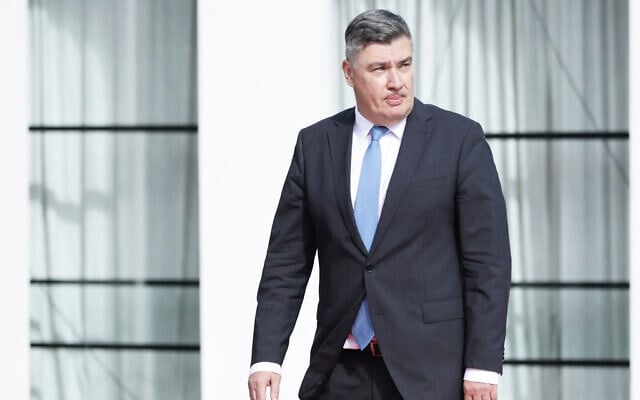 Croatian President Zoran Milanovic arrives at the Brdo-Brijuni, Process Leaders' Meeting in Golem, Albania, 50 kilometers (30 miles) west of the capital, Tirana, Albania on October 6, 2025. (AP Photo/Vlasov Sulaj) Croatian President Zoran Milanovic arrives at the Brdo-Brijuni, Process Leaders' Meeting in Golem, Albania, 50 kilometers (30 miles) west of the capital, Tirana, Albania on October 6, 2025. (AP Photo/Vlasov Sulaj)