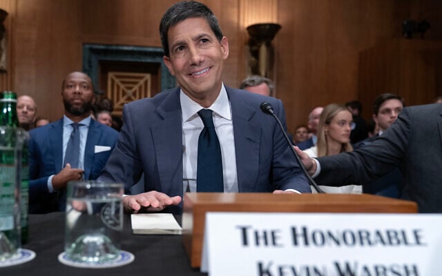 Kevin Warsh testifies during his nomination hearing to be a member and chairman of the Federal Reserve Board of Governors before the US Senate Banking, Housing and Urban Affairs Committee on Capitol Hill, in Washington, DC, April 21, 2026. (AP/Jose Luis Magana)