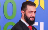 Syria's President Ahmed al-Sharaa arrives for the EU Summit in Nicosia, Cyprus, April 24, 2026. (Yves Herman, Pool Photo via AP)