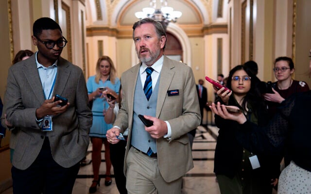 US Rep. Thomas Massie, Republican of Kentucky, pictured at the US Capitol in Washington, DC,, April 29, 2026. (AP/J. Scott Applewhite) US Rep. Thomas Massie, Republican of Kentucky, pictured at the US Capitol in Washington, DC,, April 29, 2026. (AP/J. Scott Applewhite)