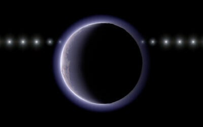 This image provided by NAOJ shows artist’s impression of the trans-Neptunian object (612533) 2002 XV93 occulting a background star. (Ko Arimatsu/NAOJ via AP)