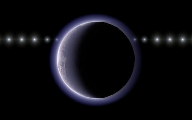 This image provided by NAOJ shows artist’s impression of the trans-Neptunian object (612533) 2002 XV93 occulting a background star. (Ko Arimatsu/NAOJ via AP) This image provided by NAOJ shows artist’s impression of the trans-Neptunian object (612533) 2002 XV93 occulting a background star. (Ko Arimatsu/NAOJ via AP)
