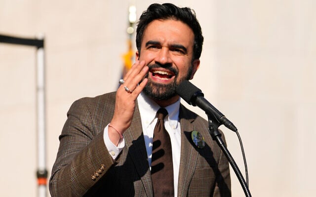 New York City Mayor Zohran Mamdani speaks during a May Day rally at Washington Square Park in New York, May 1, 2026. (AP Photo/Yuki Iwamura) New York City Mayor Zohran Mamdani speaks during a May Day rally at Washington Square Park in New York, May 1, 2026. (AP Photo/Yuki Iwamura)