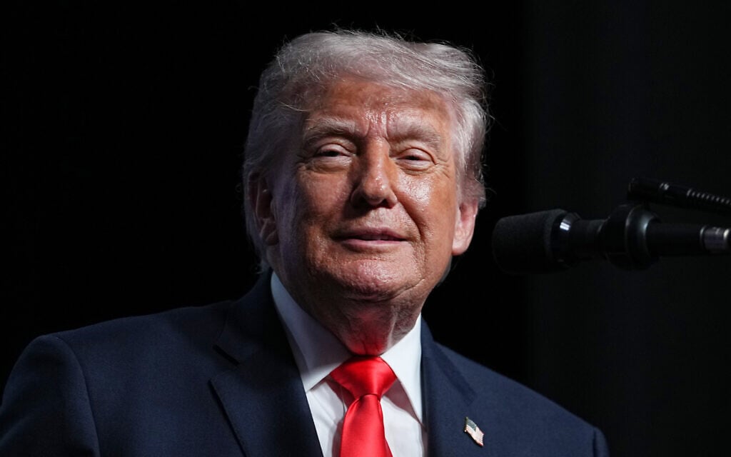 US President Donald Trump speaks at the Raymond F. Kravis Center for the Performing Arts in West Palm Beach Florida, May 1, 2026. (AP Photo/Matt Rourke) US President Donald Trump speaks at the Raymond F. Kravis Center for the Performing Arts in West Palm Beach Florida, May 1, 2026. (AP Photo/Matt Rourke)
