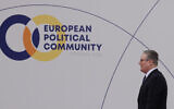 Britain's Prime Minister Keir Starmer arrives for a meeting of the European Political Community in Yerevan, Armenia, May 4, 2026. (AP Photo/Anthony Pizzoferrato)