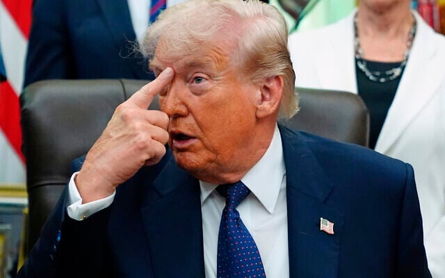 US President Donald Trump speaks before signing a proclamation in the Oval Office at the White House, May 5, 2026, in Washington. (AP/Jacquelyn Martin)