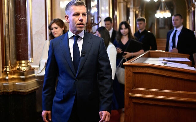Hungary's Prime Minister Peter Magyar arrives at the inaugural session of Hungary's parliament in Budapest, Hungary, May 9, 2026. (AP Photo/Denes Erdos) Hungary's Prime Minister Peter Magyar arrives at the inaugural session of Hungary's parliament in Budapest, Hungary, May 9, 2026. (AP Photo/Denes Erdos)