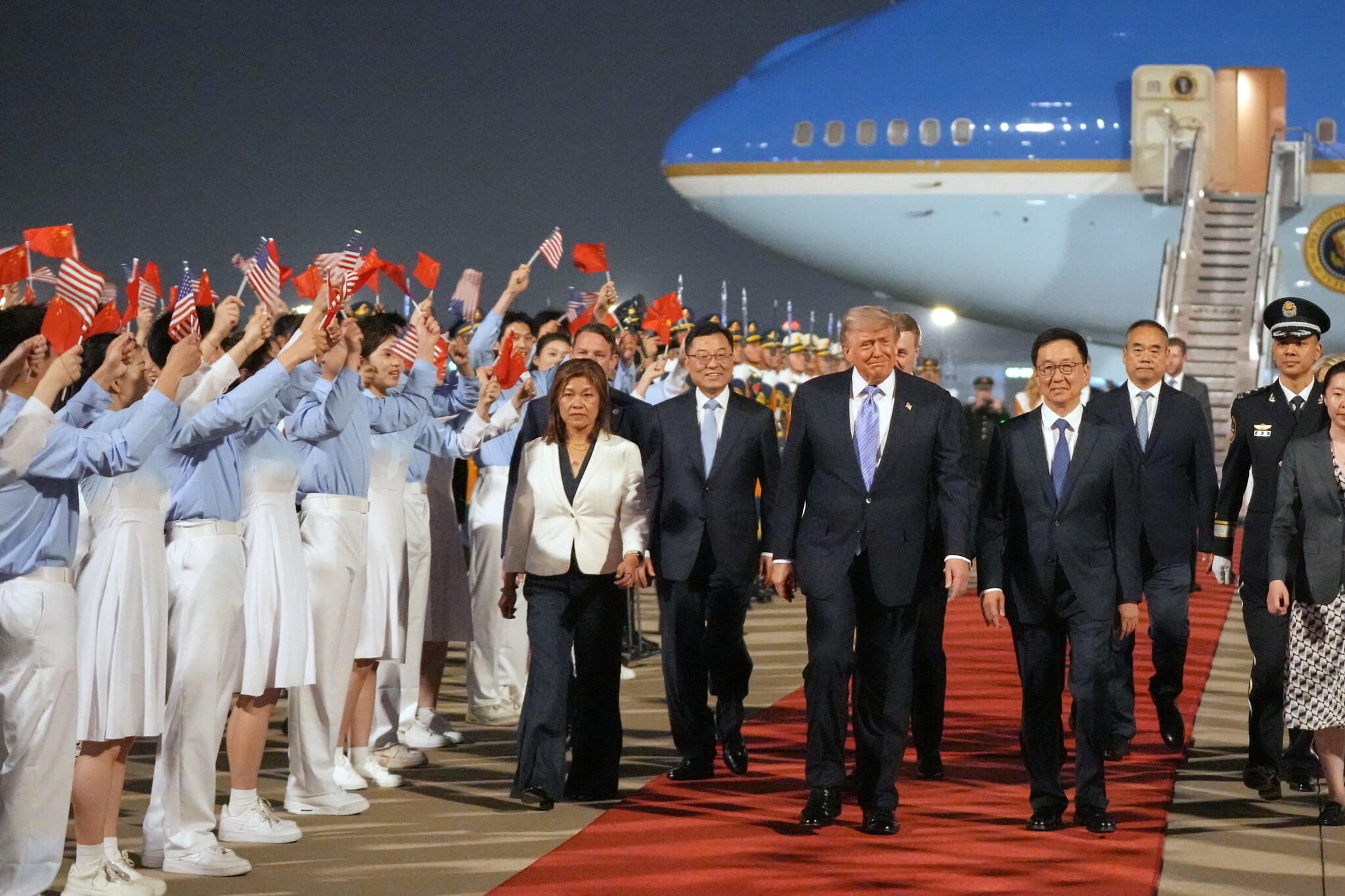 Trump arrives in Beijing for summit with China’s Xi on trade, US arms sales to...
