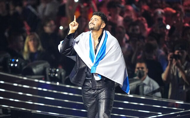 Noam Bettan from Israel arrives on stage ahead of the dress rehearsal for the Grand Final of the 70th Eurovision Song Contest in Vienna, Austria, May 15, 2026. (AP Photo/Martin Meissner) Noam Bettan from Israel arrives on stage ahead of the dress rehearsal for the Grand Final of the 70th Eurovision Song Contest in Vienna, Austria, May 15, 2026. (AP Photo/Martin Meissner)