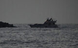 Israeli naval forces sail a confiscated Gaza-bound flotilla boat into Israel's Ashdod port after intercepting the vessel on the Mediterranean Sea, Tuesday, May 19, 2026. (AP Photo/Ariel Schalit)