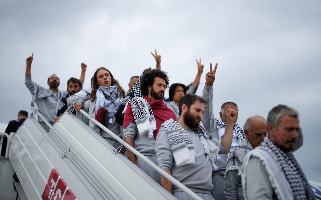 Freed Gaza flotilla activists allege Israeli abuse including rape; Israel denies claims