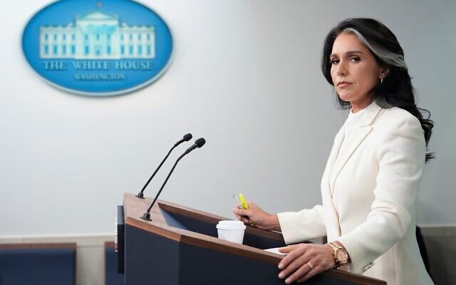 Director of National Intelligence Tulsi Gabbard speaks with reporters in the James Brady Press Briefing Room at the White House, July 23, 2025, in Washington. (AP Photo/Alex Brandon, File) Director of National Intelligence Tulsi Gabbard speaks with reporters in the James Brady Press Briefing Room at the White House, July 23, 2025, in Washington. (AP Photo/Alex Brandon, File)