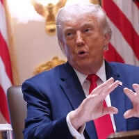 US President Donald Trump speaks during a cabinet meeting at the White House in Washington on May 27, 2026. (AP Photo/Jacquelyn Martin)