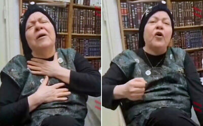 Leah Kook, wife of a prominent Tiberias rabbi, issues a call to boycott a local mall over immodest ads, May 2026. (Screenshots/Instagram, used in accordance with Clause 27a of the Copyright Law)