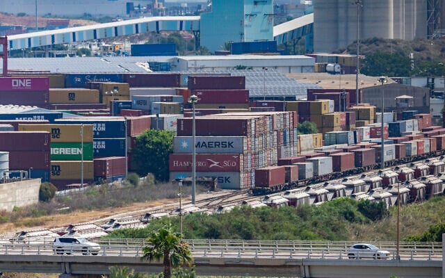 View of the Ashdod port in southern Israel, June 9, 2025. (Yonatan Sindel/ Flash90) View of the Ashdod port in southern Israel, June 9, 2025. (Yonatan Sindel/ Flash90)