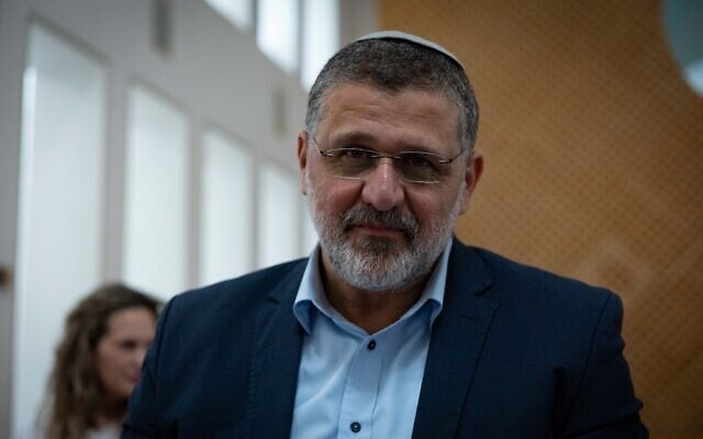 MK Avihai Boaron seen before a court hearing at the Supreme Court in Jerusalem, April 15, 2026. (Yonatan Sindel/Flash90)