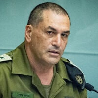 IDF Chief of Staff Eyal Zamir attends a Foreign Affairs and Defense Committee meeting at the Knesset in Jerusalem, May 10, 2026. (Yonatan Sindel/Flash90)