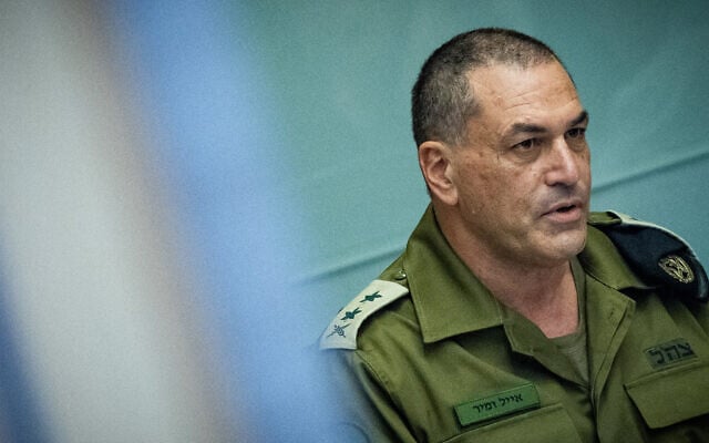 IDF Chief of Staff Eyal Zamir attends a Foreign Affairs and Defense Committee meeting at the Knesset in Jerusalem, May 10, 2026. (Yonatan Sindel/Flash90)