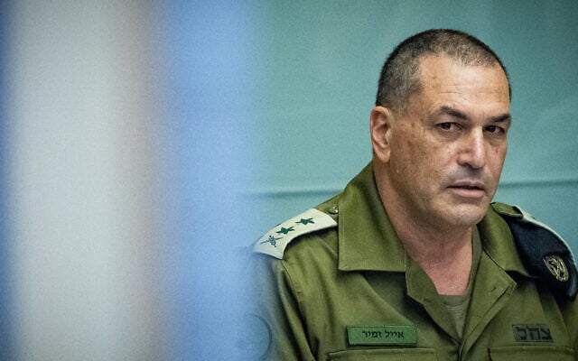 IDF Chief of Staff Eyal Zamir attends a Foreign Affairs and Defense Committee meeting at the Knesset in Jerusalem, May 10, 2026. (Yonatan Sindel/Flash90) IDF Chief of Staff Eyal Zamir attends a Foreign Affairs and Defense Committee meeting at the Knesset in Jerusalem, May 10, 2026. (Yonatan Sindel/Flash90)