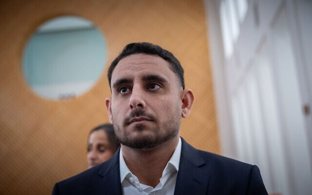 Ori Elmakayes attends a High Court of Justice hearing on a petition against the appointment of Maj. Gen. Roman Gofman as the next head of the Mossad, May 12, 2026. (Yonatan Sindel/Flash90)
