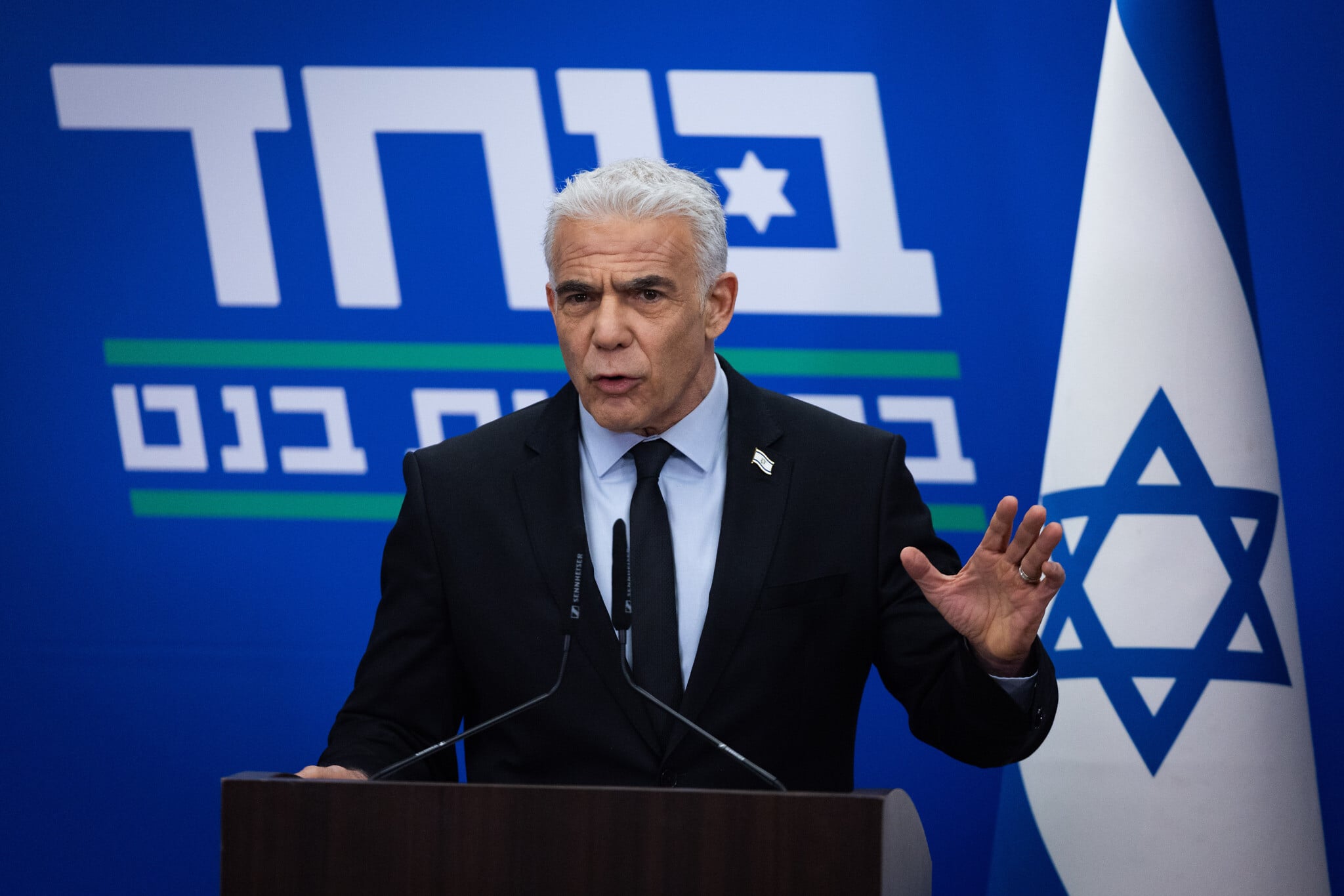 Lapid takes aim at ‘disaster’ US-Iran deal, says Netanyahu failed to achieve...