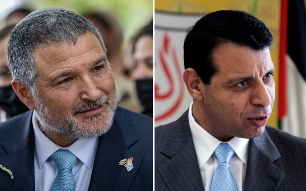 Shin Bet head said to meet exiled PA Gaza security chief Dahlan in UAE