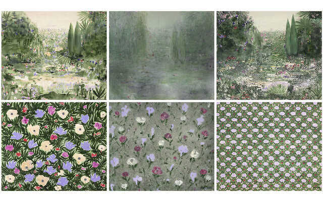 From artist Farideh Golbahar's work, 'About Landscape,' oil on paper (Courtesy)