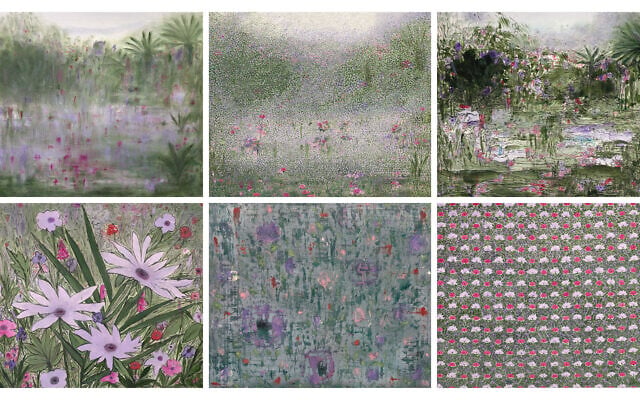 From artist Farideh Golbahar's work, 'About Landscape,' oil on paper (Courtesy)