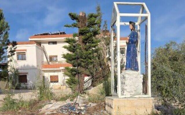 A Catholic convent near the southern Lebanese village of Yaroun, May 2, 2026. (IDF) A Catholic convent near the southern Lebanese village of Yaroun, May 2, 2026. (IDF)