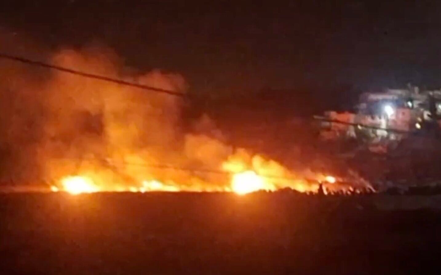 Settlers said to torch Palestinian fields, block fire trucks from reaching scene