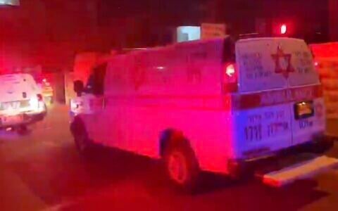 Screen capture from video of the scene where a man was found dead in Ramle, May 31, 2026. (Used in accordance with Clause 27a of the Copyright Law)