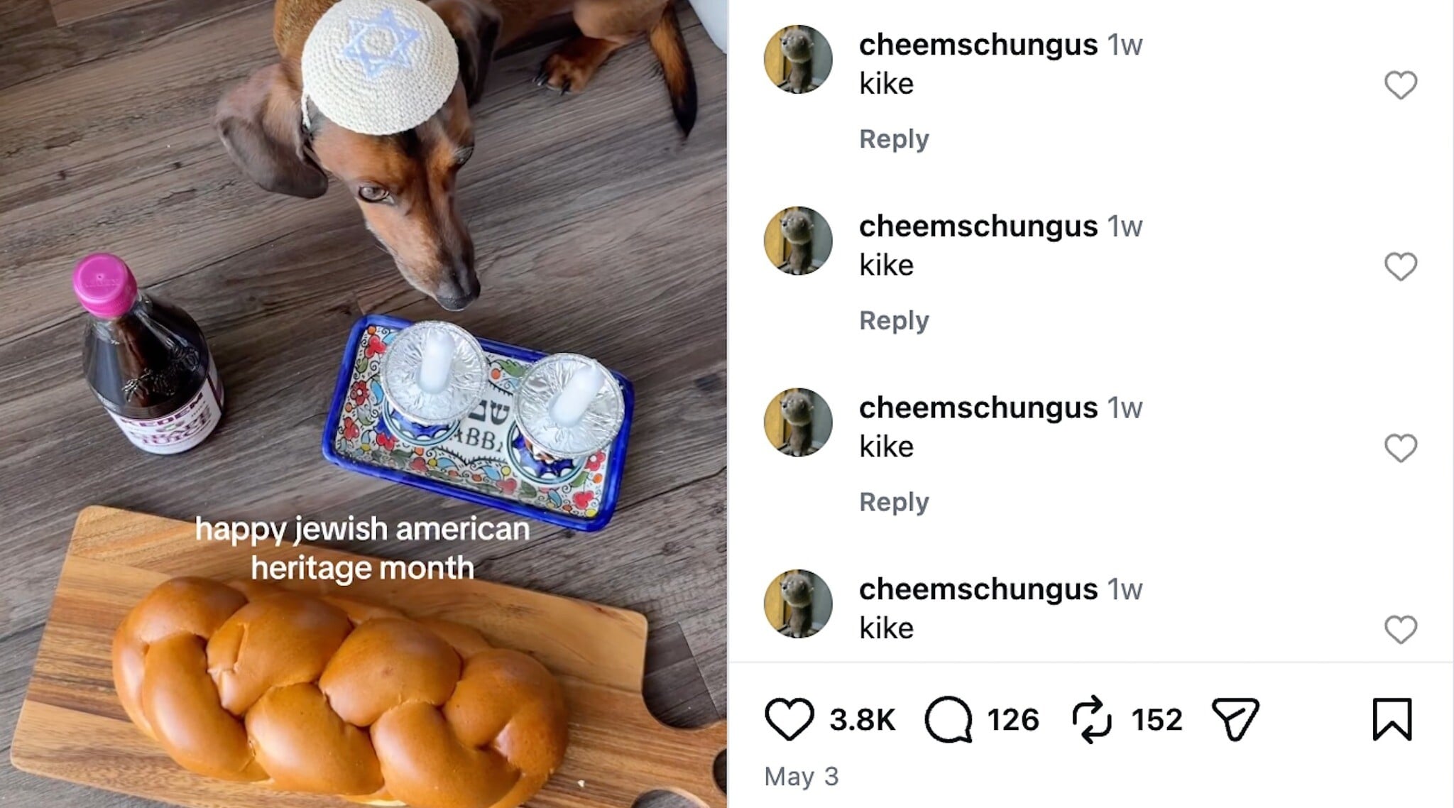Antisemitic comments flood posts celebrating Jewish American Heritage Month