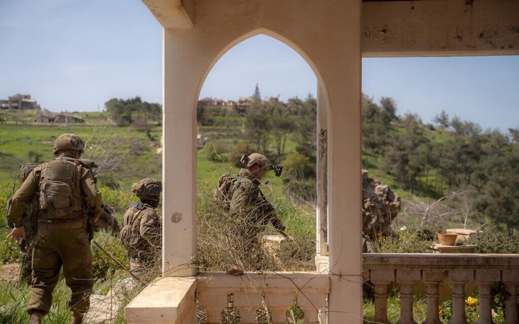 IDF troops of the 91st "Galilee" Regional Division operate in southern Lebanon in a handout photo published May 13, 2026. (Israel Defense Forces)