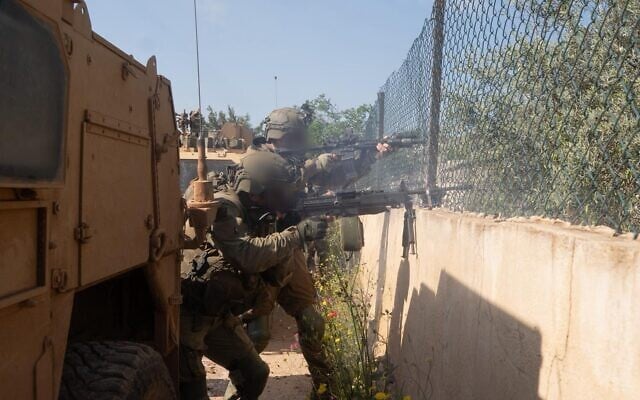IDF troops operate in southern Lebanon, in a handout photo issued on May 2, 2026. (Israel Defense Forces)