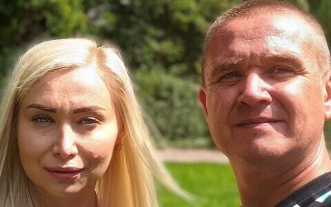 Olga (left) and Ruslan (right) Prihodko, who were found shot dead in their car in Mishmar Ayalon, in the Judean foothills, on May 22, 2026. (Facebook)